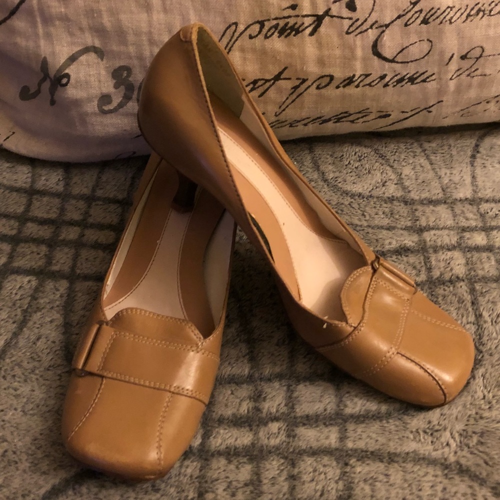 Nine West Kitten Heel Loafer Pump